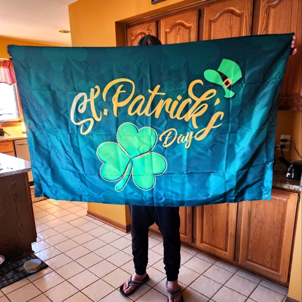 St. Patrick's Day 3'x5' Horizontal Flag